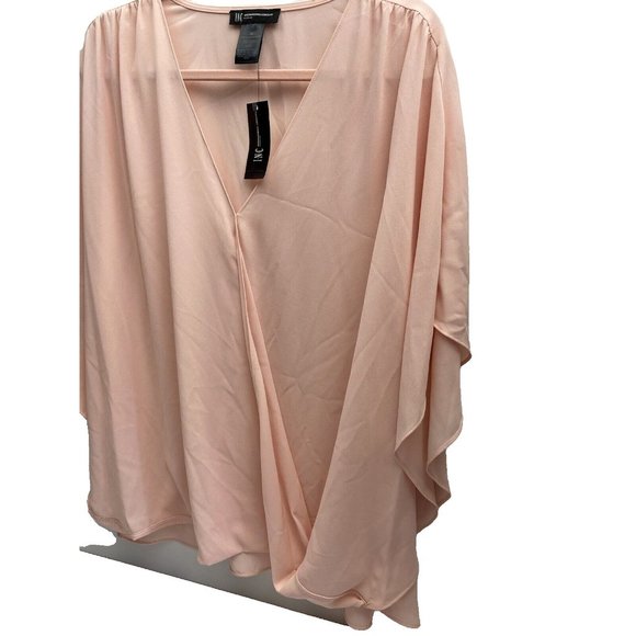 International Concepts Women's Dress Top Peach Cream Pink Blouse Top , Size 2x - Picture 4 of 11